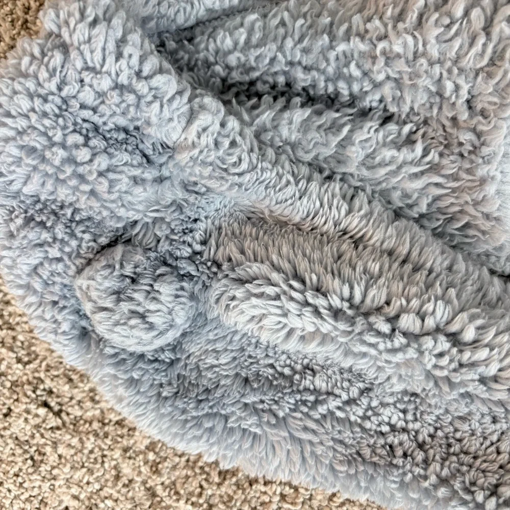 Carter's Cozy Blue Fleece Set with Floral Pants